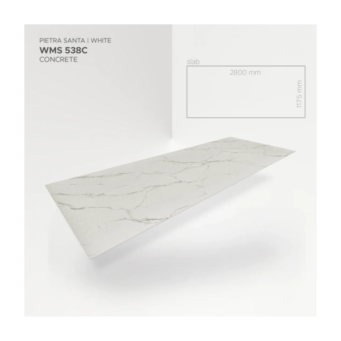 Modee Slab Mineralny SPC Pietra Santa White 538C 2800x1175 mm